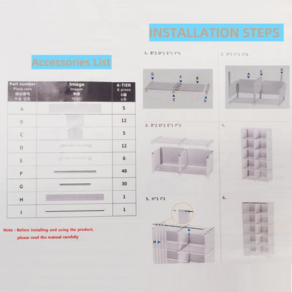 6 Layers Simple Wardrobe Portable Clothes Toys Organizer Dustproof Double Row High Capacity Partition Bookshelf Bedroom Cabinet    Home Decor Supply | Online Retail | ShoreShopper.com