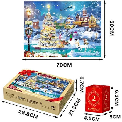 Advent Calendar 1008 Piece Puzzle Paint By Number Package    Home Decor Supply | Online Retail | ShoreShopper.com