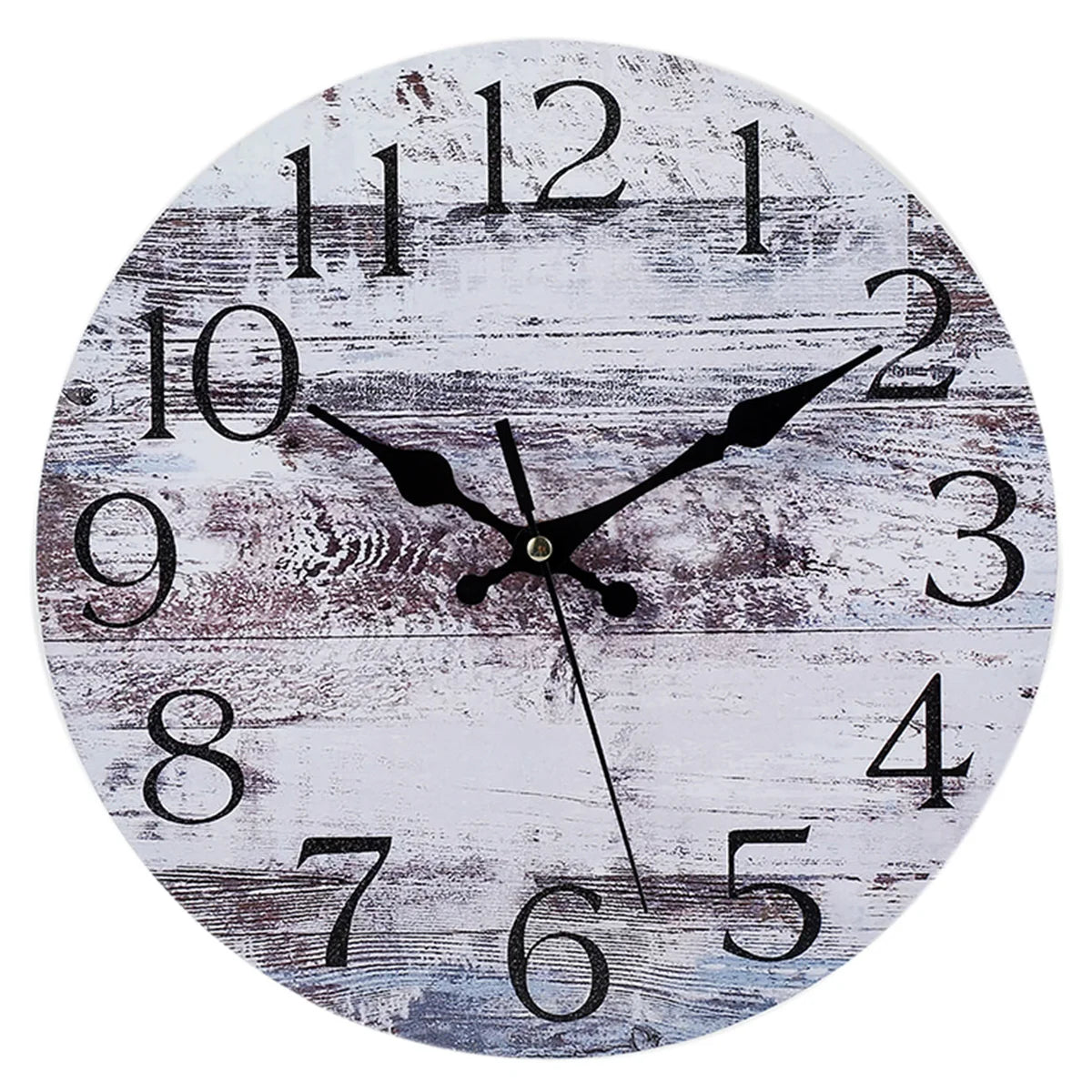 Wall Clock Kit Wooden Hanging Clock 10inch Silent Non-Ticking Clock Decor Retro Round Battery Operated Hanging Clock For Home    Home Decor Supply | Online Retail | ShoreShopper.com