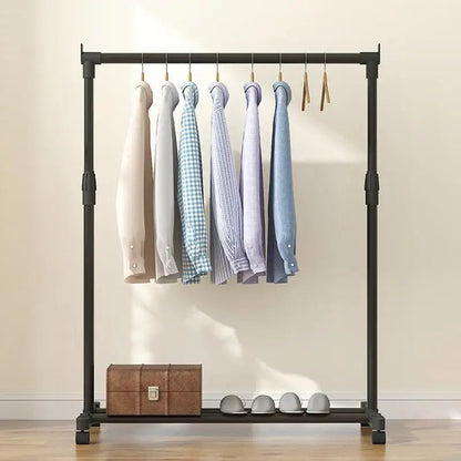Clothes Rack With Wheels Metal Telescopic Adjustable Laundry Shop Living Room Bedroom Garment Rack Heavy-duty Standing Hanger    Home Decor Supply | Online Retail | ShoreShopper.com