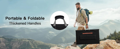 MHPOWOS 400W Portable Solar Panel, Lightweight Foldable Solar Panels with an Adjustable Kickstand, IP67 Waterproof Solar Charger    Home Decor Supply | Online Retail | ShoreShopper.com