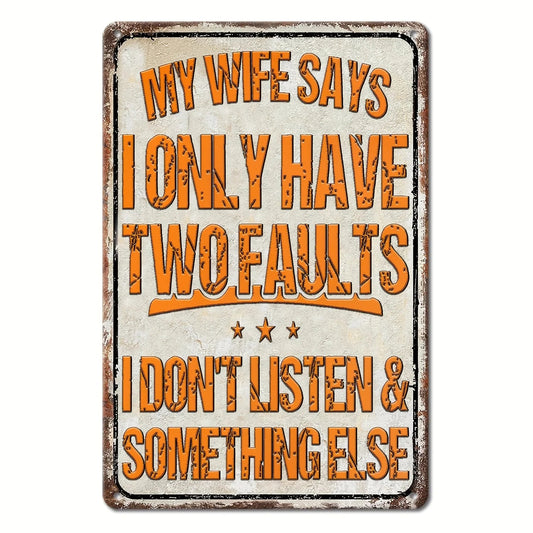 Funny Vintage Metal Sign - Humorous Wall Decor for Home, Café, Bar, Garage, Yard, Man Cave - 8''x12'' Aluminum Art    Home Decor Supply | Online Retail | ShoreShopper.com