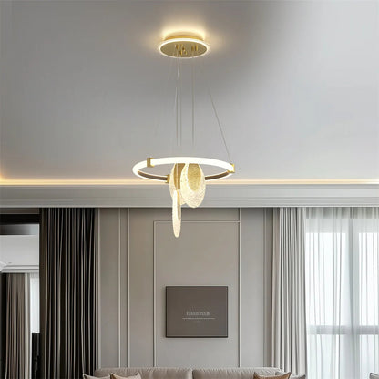 LUVODI 3-Layers LED Ceiling Lighting Fixture Art Decor Acrylic Water-drop Chandelier Pendant Lamp with 3 Color Lights    Home Decor Supply | Online Retail | ShoreShopper.com