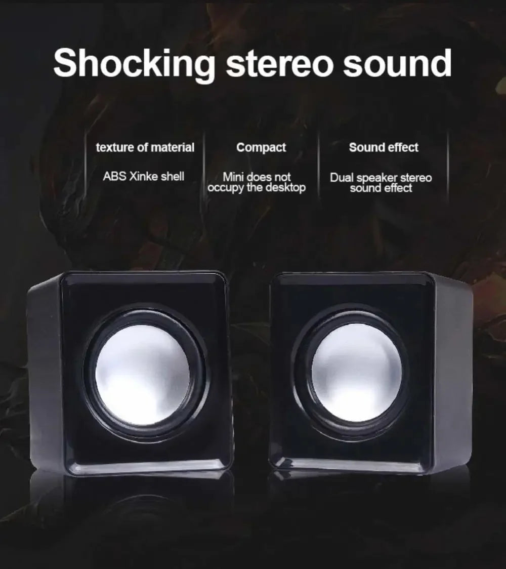 Computer Speaker For PC Laptop Desktop Caixa De Som Sound Box Music Audio System Bocina Column Acoustics Coluna Amplified Unit    Home Decor Supply | Online Retail | ShoreShopper.com