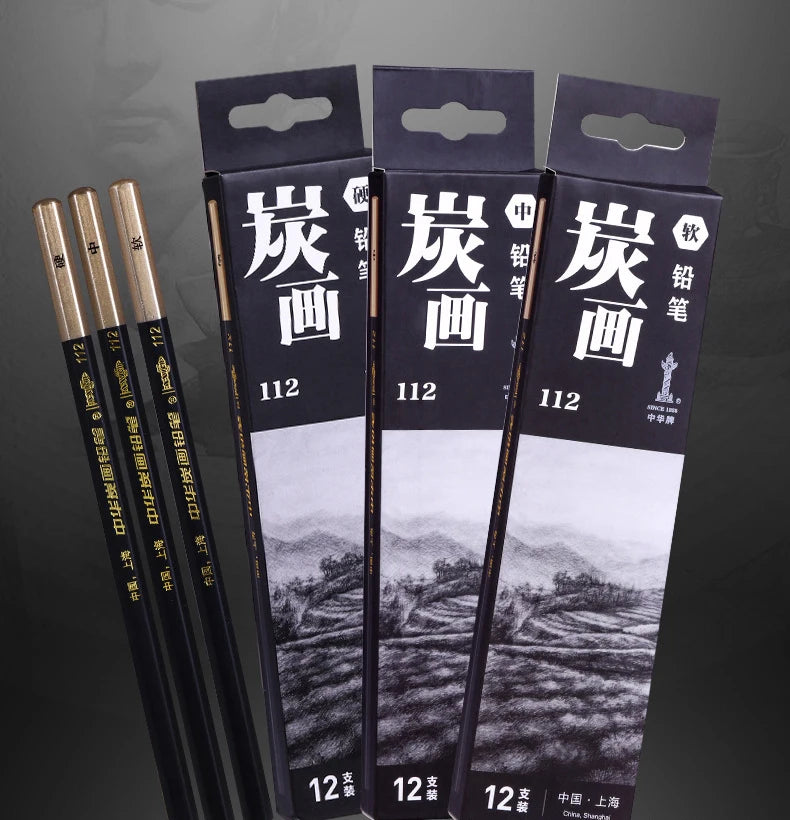 Specialized Sketch Charcoal pencils,Hard,Neutral,Soft Refills,Drawing Pencils,Art Student,Master Fine Arts Supplies 12pcs Box    Home Decor Supply | Online Retail | ShoreShopper.com