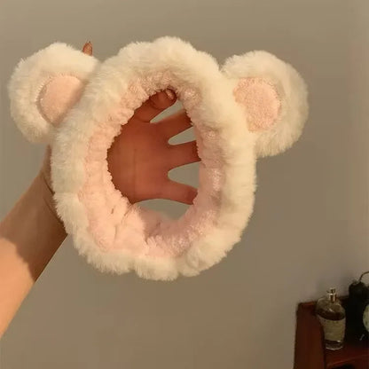 Headwear Plush Face Wash Headband Cute Plush Little Bear Ears Face Washing Headband Headwear Shampoo Headband    Your Coastal Marketplace | Shoreshopper.com