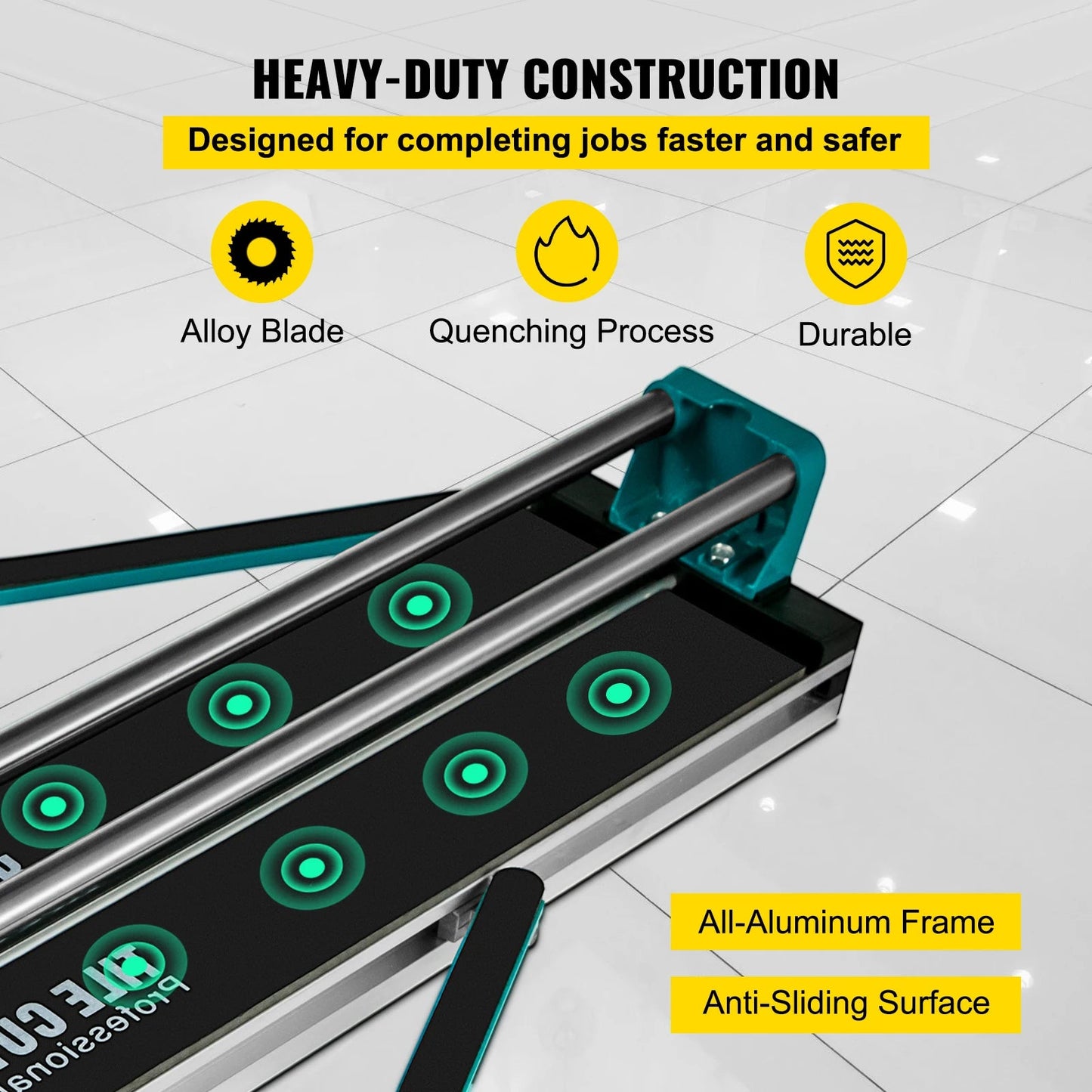 SucceBuy 1200MM Tile Cutter High Precision Manual Ceramic Floor Tiles Tile Cutter  48 In Cutting Machine for Precision Cutting    Home Decor Supply | Online Retail | ShoreShopper.com