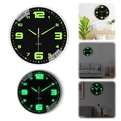 Glow In The Dark Luminous Numbered Round Clock    Home Decor Supply | Online Retail | ShoreShopper.com