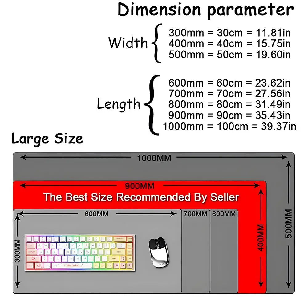 Anime The L-Legend Of Dororo And Hyakkimaru Mouse Pad Mousepad Large Gaming LockEdge Thickened Computer Keyboard Table Desk Mat - ShoreCo.Shop