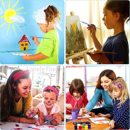 30Pcs Paint Brushes Small for Students - Fine Detail Set for Classroom, Model, Canvas, Face, Nail Art, Acrylic, Watercolor, and    Home Decor Supply | Online Retail | ShoreShopper.com