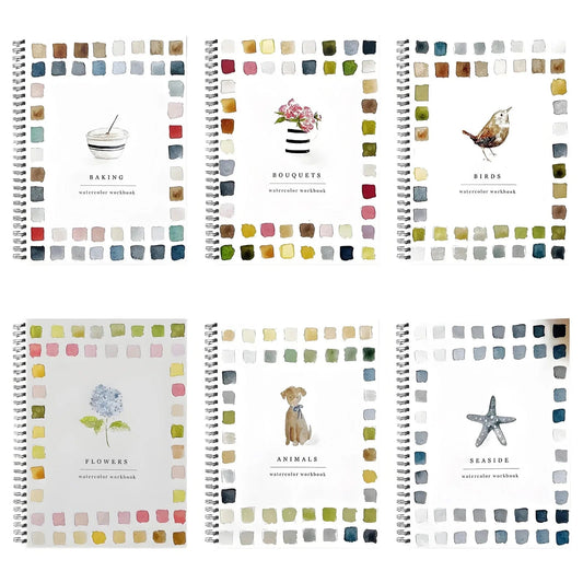 Portable Watercolor Workbook 12 Colors Watercolor Paint Set With Paint Brush Beginner-Friendly Workbook for DIY Painting Project    Home Decor Supply | Online Retail | ShoreShopper.com