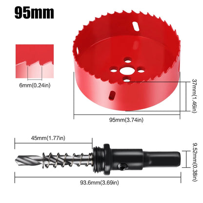 1pc 15-200mm M42 Bi-Metal Hole Saw HSS Drill Bit for Metal Iron Aluminum Stainless Plastic DIY Wood Cutter Tools    Home Decor Supply | Online Retail | ShoreShopper.com