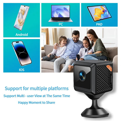 W02 1080P mini security protection home night vision surveillance Outdoor camping WIFI Subminiature smart home camera cctv video - ShoreCo.Shop