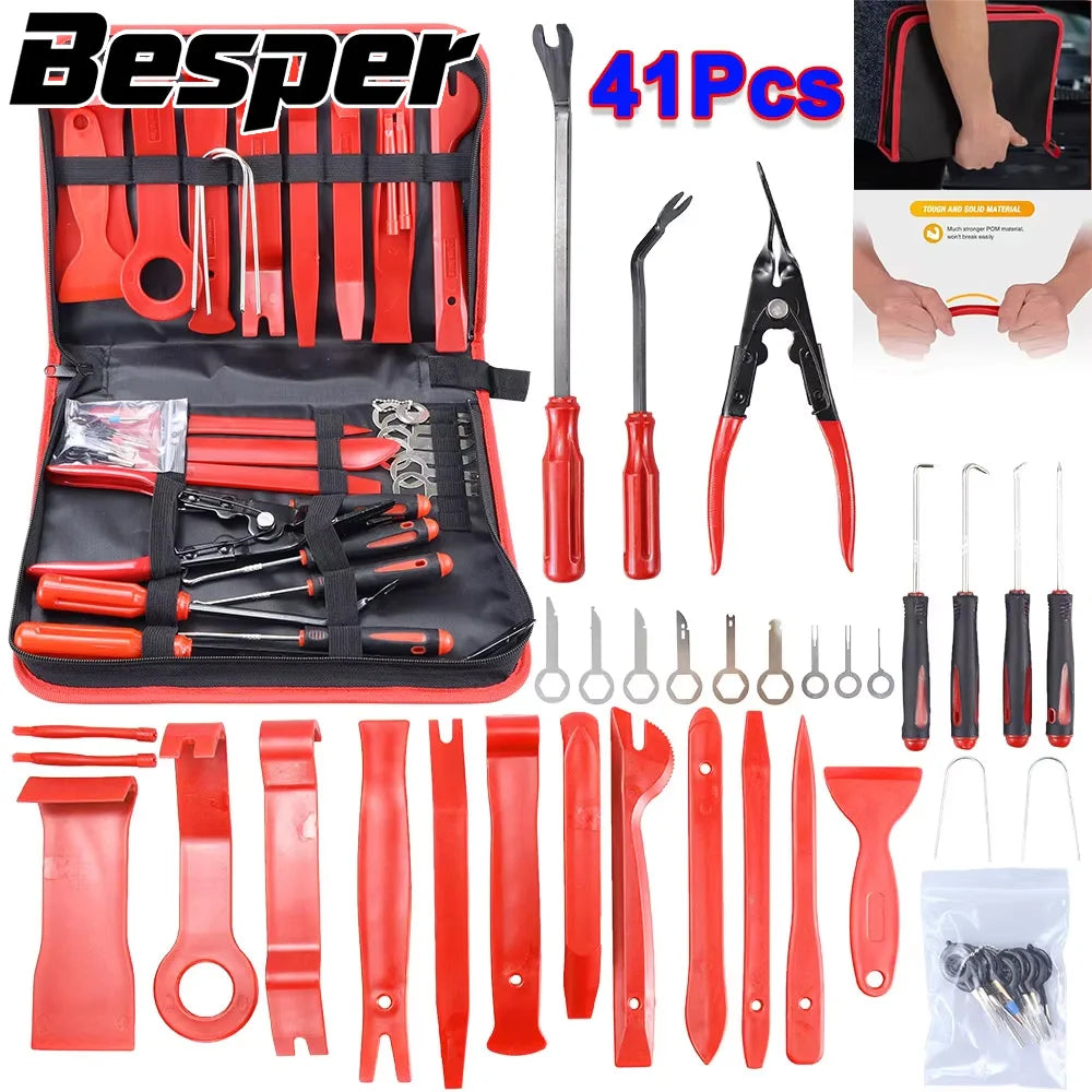 Car Trim Removal Tool Kit for Door/ Pannel/ Audio Dashboard/ Plastic Rivets/ Bumper/ Fastener Clips DIY Car Panel Disassembly    Home Decor Supply | Online Retail | ShoreShopper.com