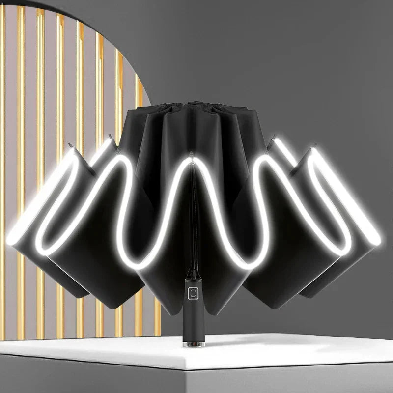 Lenovo Umbrella Windproof Strong With Reflective Stripe Reverse Automatic Fold Umbrella UV Umbrella Insulation Portable Parasol    Your Coastal Marketplace | Shoreshopper.com