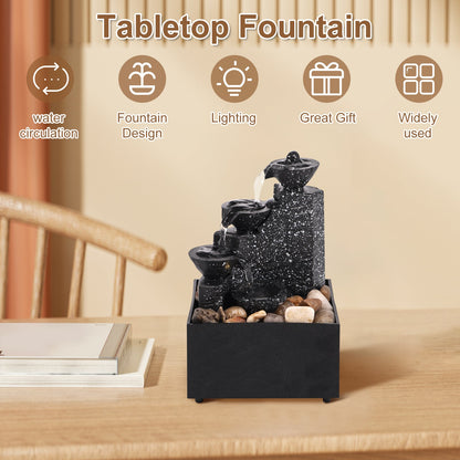 New Desktop Waterfall Decoration Creative Flowing Water Ornaments Small Living Room Office Ornaments Tabletop Fountain Ornaments    Home Decor Supply | Online Retail | ShoreShopper.com