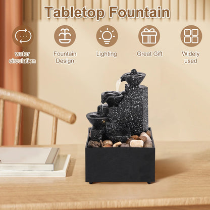New Desktop Waterfall Decoration Creative Flowing Water Ornaments Small Living Room Office Ornaments Tabletop Fountain Ornaments    Home Decor Supply | Online Retail | ShoreShopper.com