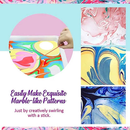 6ml Water Marbling Paint Kit Water Art Paint Set With Sketch Paper Arts Crafts For Girl Boy Creative Activities 6 Color    Home Decor Supply | Online Retail | ShoreShopper.com