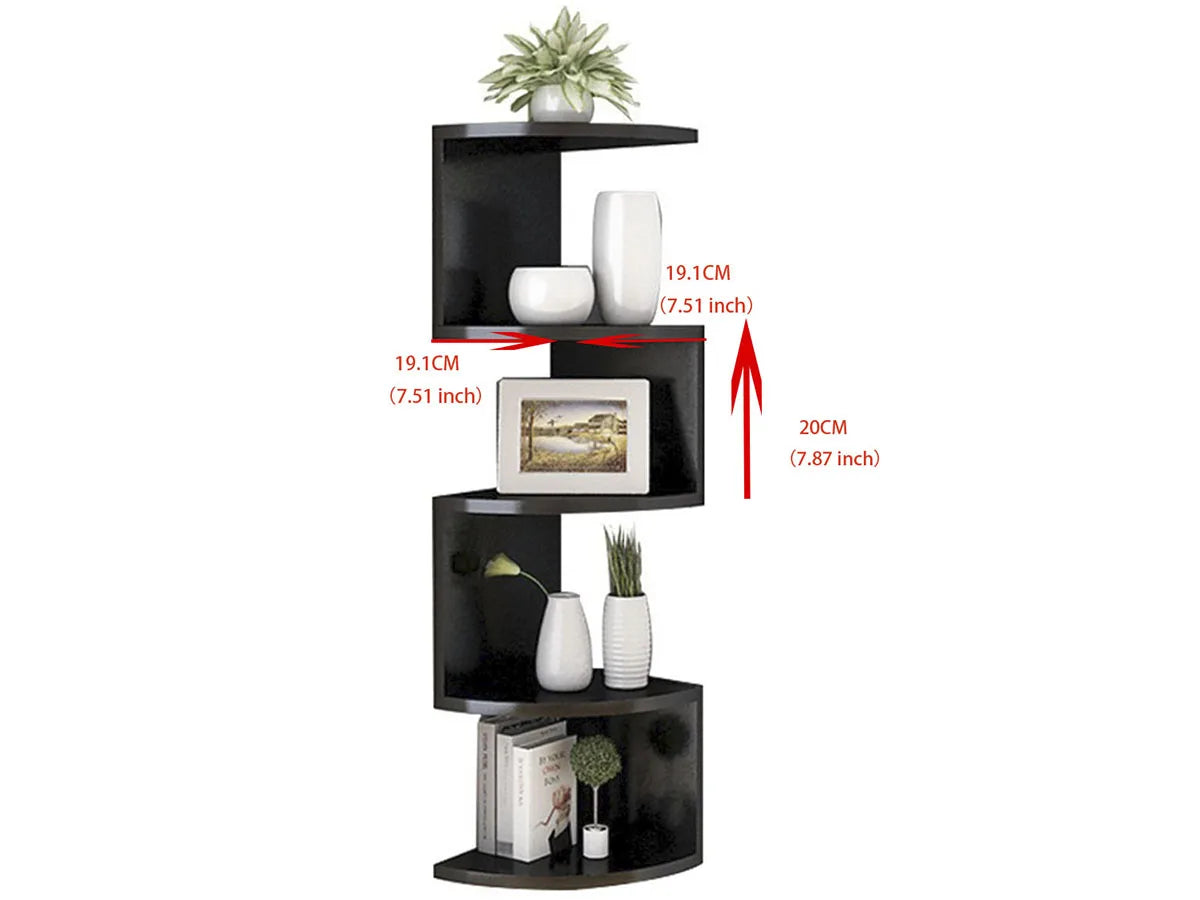 Corner Shelf - 5/2-Tier Corner Floating ShelvesWall Easy Assemble Wall Corner Shelves Bedrooms Living Room Decorations Bookcase    Home Decor Supply | Online Retail | ShoreShopper.com