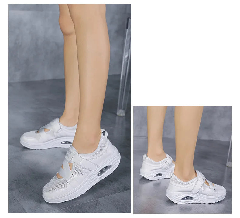 Women's Shoes 2022 Fashion Breathable Wedge Air Sneakers Lightweight Platform Sport Shoes Summer Woman Vulcanize Shoes    Your Coastal Marketplace | Shoreshopper.com