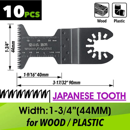 Oscillating Saw Blades Kit，Multitool Blades - Compatible with Milwaukee Dewalt  Worx Skil AEG Ryobi - ShoreCo.Shop