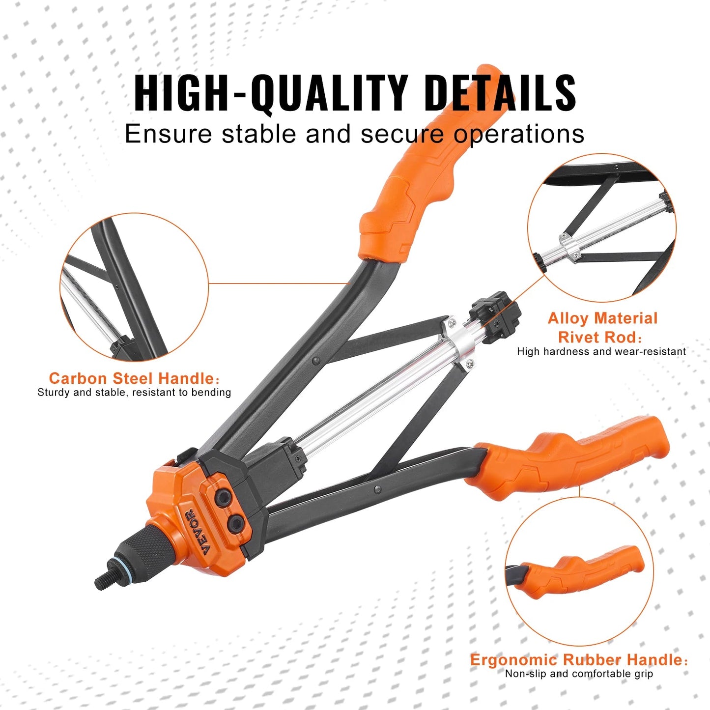 SucceBuy 14" 16" Rivet Nut Tool Rivnut Tool Kit with Metric and SAE Mandrels 70PCS/186PCS Rivet Nuts With Rugged Carrying Case    Home Decor Supply | Online Retail | ShoreShopper.com