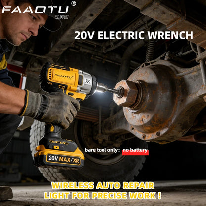 FAAOTU DCF880 2 Cordless Impact Wrench 2300RPM Compact Electric Wrench Recharge Power Tools For Dewalt 20V Battery(no battery) - ShoreCo.Shop