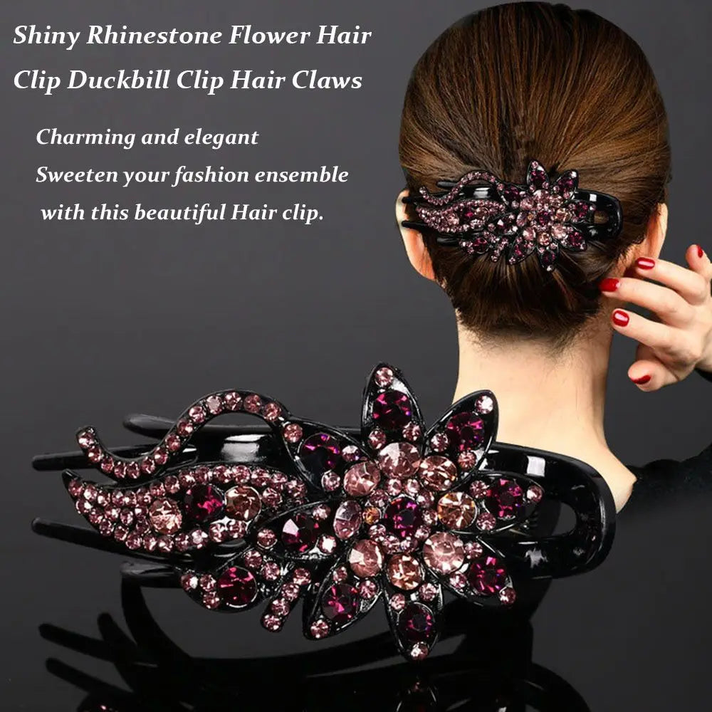 1pcs Ponytail Headwear Headwear Hair Accessories Duckbill Clip Hair Claws Hairgrip Women Hair Clips Rhinestone Hairpin    Your Coastal Marketplace | Shoreshopper.com