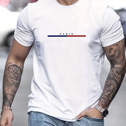 Paris Shirts men's T-shirt 3D printed men's clothing short sleeved men's T-shirt round neck oversized T-shirt fashionable men's    Home Decor Supply | Online Retail | ShoreShopper.com
