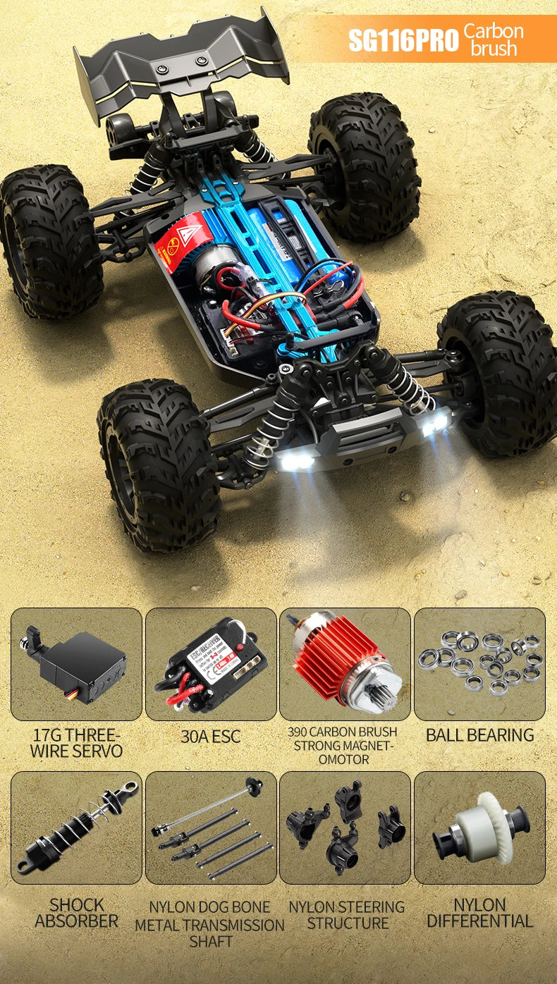 ZLL SG116 MAX 1:16 High Speed Drift Racing Car 80KM/H 4WD Off-Road Drift Remote Control Car SG316 Max Brushless Motor RC Car    Home Decor Supply | Online Retail | ShoreShopper.com