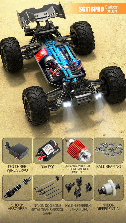 ZLL SG116 MAX 1:16 High Speed Drift Racing Car 80KM/H 4WD Off-Road Drift Remote Control Car SG316 Max Brushless Motor RC Car    Home Decor Supply | Online Retail | ShoreShopper.com