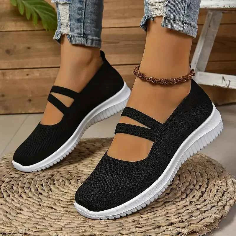 Women's shoes, breathable flying woven shoes, women's outdoor casual shoes, flat anti-slip shoes, free shipping shoes