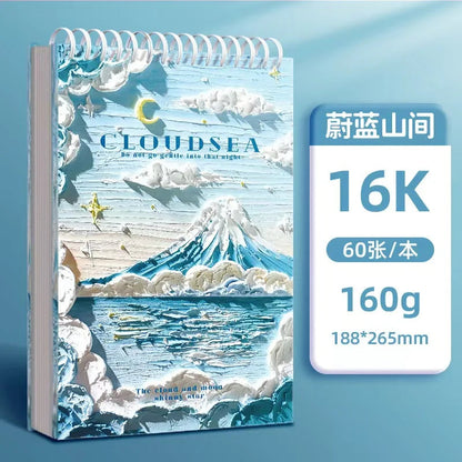 A4 Professional Sketchbook: Ultra-Thick Paper, 16K Painting Diary Notebook, Essential Art School Supplies, Ideal for Pencil Sket    Home Decor Supply | Online Retail | ShoreShopper.com