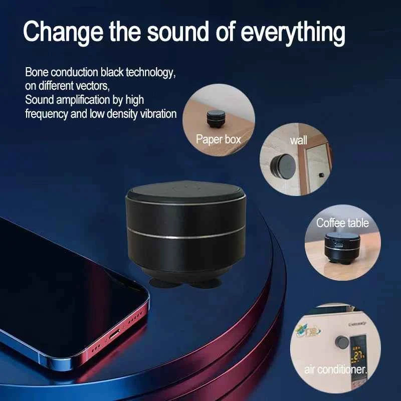 Bone Conduction Speaker Vibration Stereo Audio Digital TWS Wireless Smallest Speakers Dropshipping Mini Portable Metal Speaker