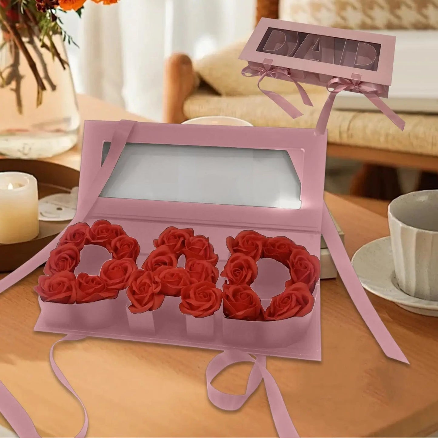 Dad Empty Flower Box Father's Day Premium Lightweight Fashion Fillable Souvenir Gift Box for Celebrations DIY Present Decor    Your Coastal Marketplace | Shoreshopper.com