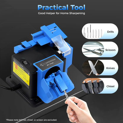 Electric 3mm-13mm Drill Bit Sharpener Household Grinding Tools Multifunctional Grinding Machine for Plane Knives, Scissors    Home Decor Supply | Online Retail | ShoreShopper.com