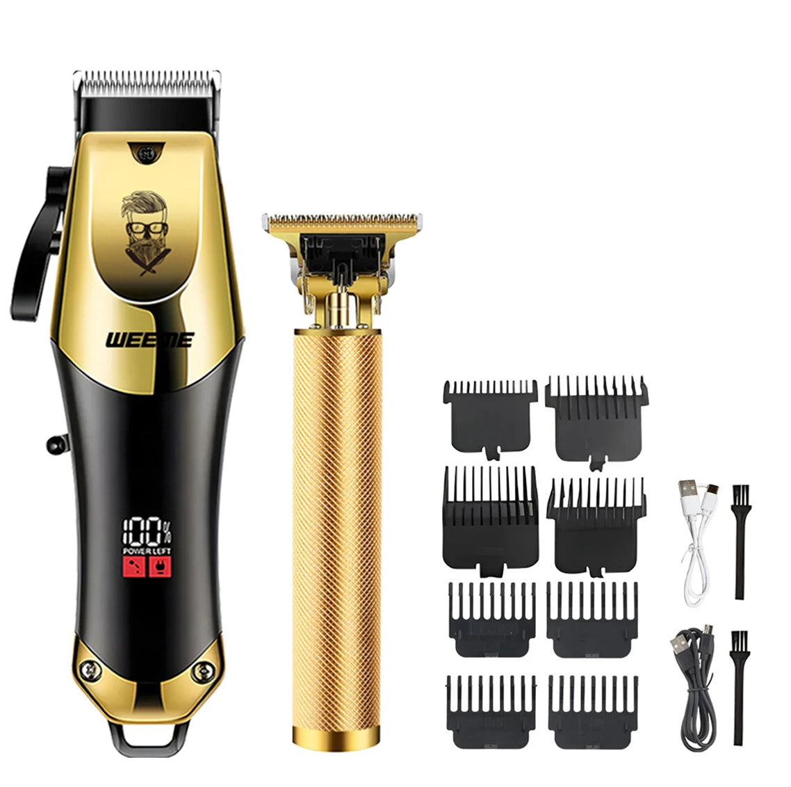 Adjustable Hair Trimmer T9 Vintage Hair Clipper Electric Beard Trimmer Hair Length Adjustable Haircut Machine Kit Boyfriend Gift - ShoreCo.Shop