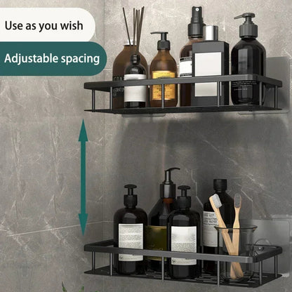 Bathroom Shelf Kitchen Storage Organizer Aluminum Alloy Shampoo Rack Shower Shelf Bathroom Accessories No Drill Shelf    Home Decor Supply | Online Retail | ShoreShopper.com