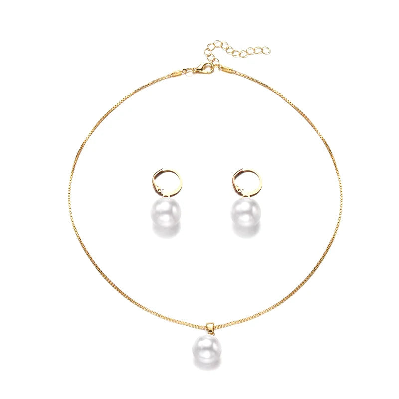 2 Pieces Of Round Pearl Jewelry Set, Earrings, Pendants, Necklaces, Ladies' Exquisite And Fashionable Wedding Jewelry Set,Gifts    Home Decor Supply | Online Retail | ShoreShopper.com