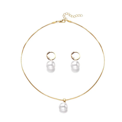 2 Pieces Of Round Pearl Jewelry Set, Earrings, Pendants, Necklaces, Ladies' Exquisite And Fashionable Wedding Jewelry Set,Gifts    Home Decor Supply | Online Retail | ShoreShopper.com