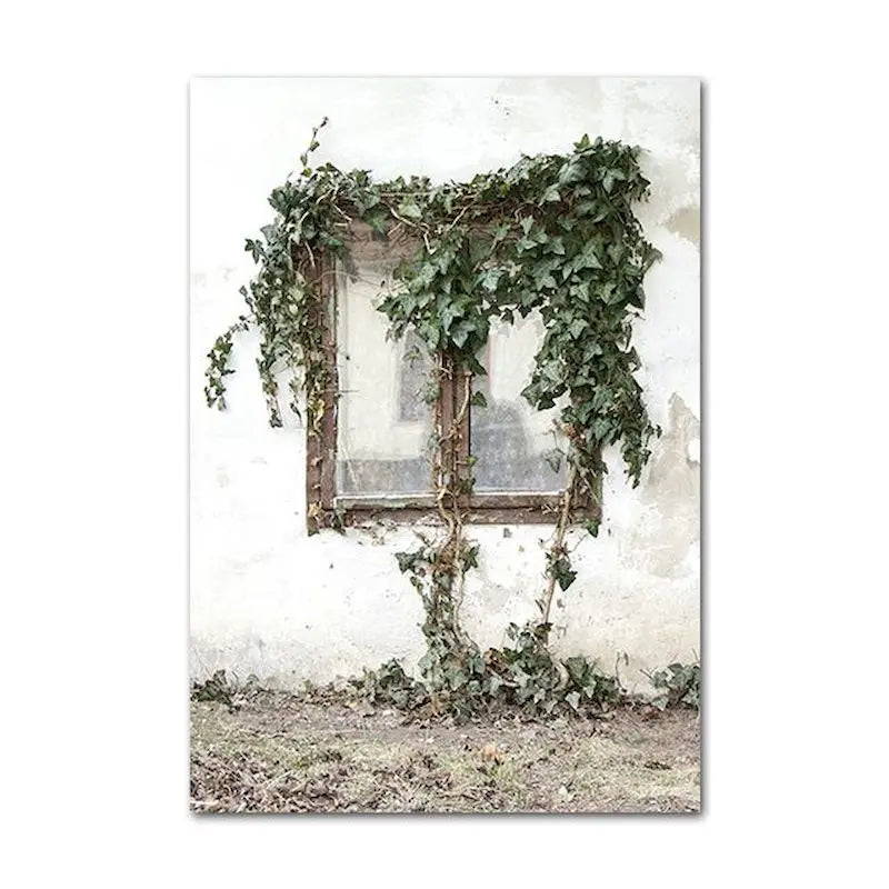 CHENISTORY-Acrylic Paint By Number Houses Scenery Picture, Green Plants On Canvas, Home Decoration    Home Decor Supply | Online Retail | ShoreShopper.com