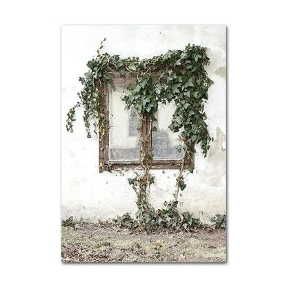 CHENISTORY-Acrylic Paint By Number Houses Scenery Picture, Green Plants On Canvas, Home Decoration    Home Decor Supply | Online Retail | ShoreShopper.com