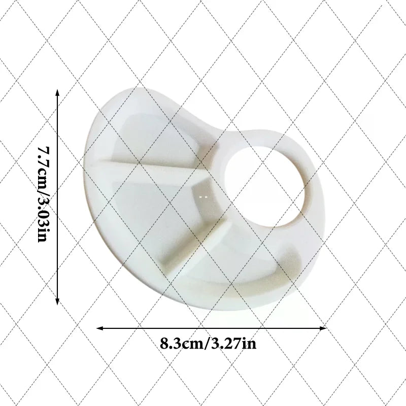 Ergonomic Thumb Palette Petite Paint Palette Smooth Surface for Artists Outdoor Painting Home Crafts School Art Classes    Home Decor Supply | Online Retail | ShoreShopper.com
