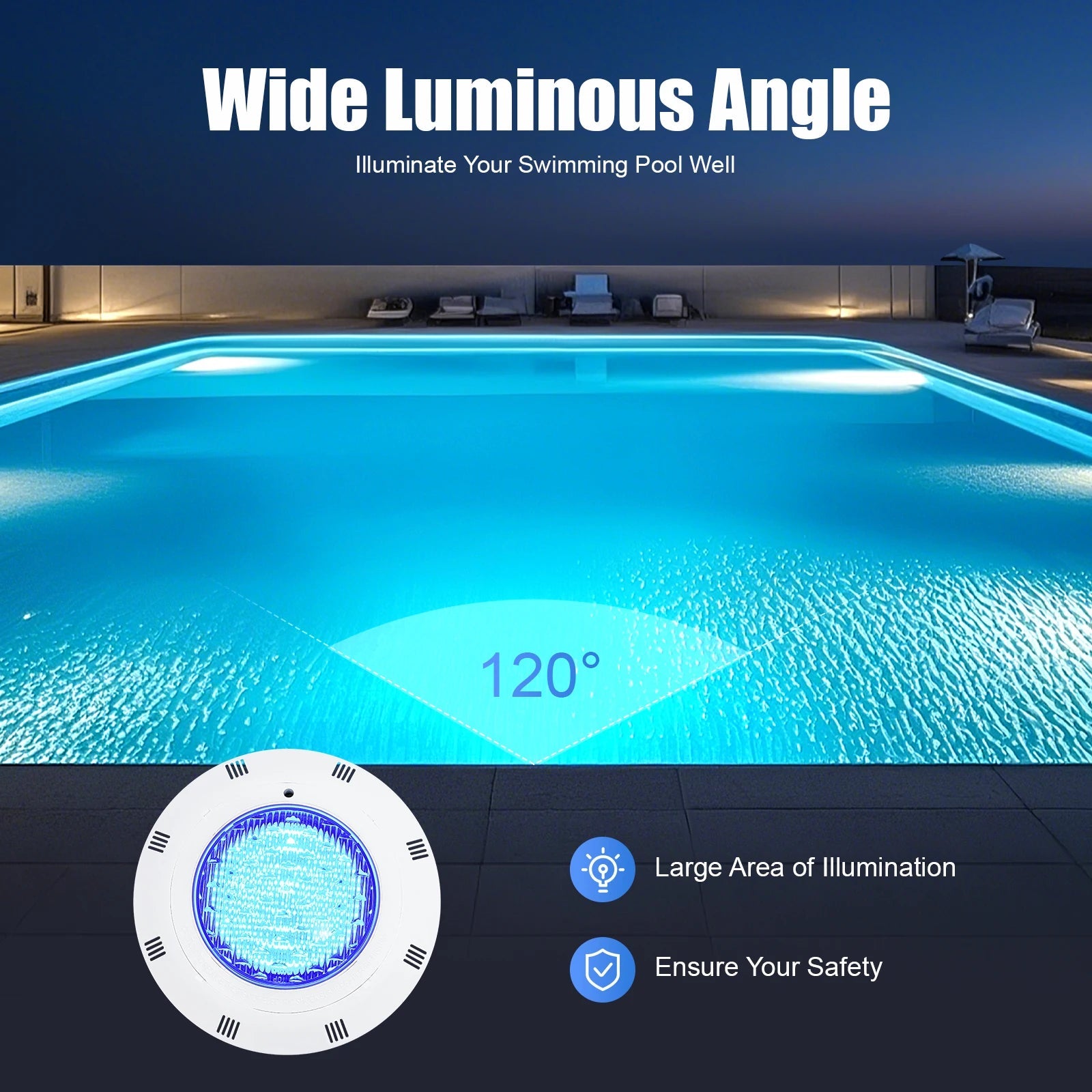 Underwater Light RGB Swimming Lamp IP68 Waterproof ABS 36W  Fountain Lighting 7 Color Changing    Home Decor Supply | Online Retail | ShoreShopper.com