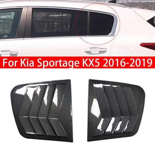 Premium Rear Quarter Window Louver Covers for Kia Sportage KX5 (2016-2019) - ShoreCo.Shop