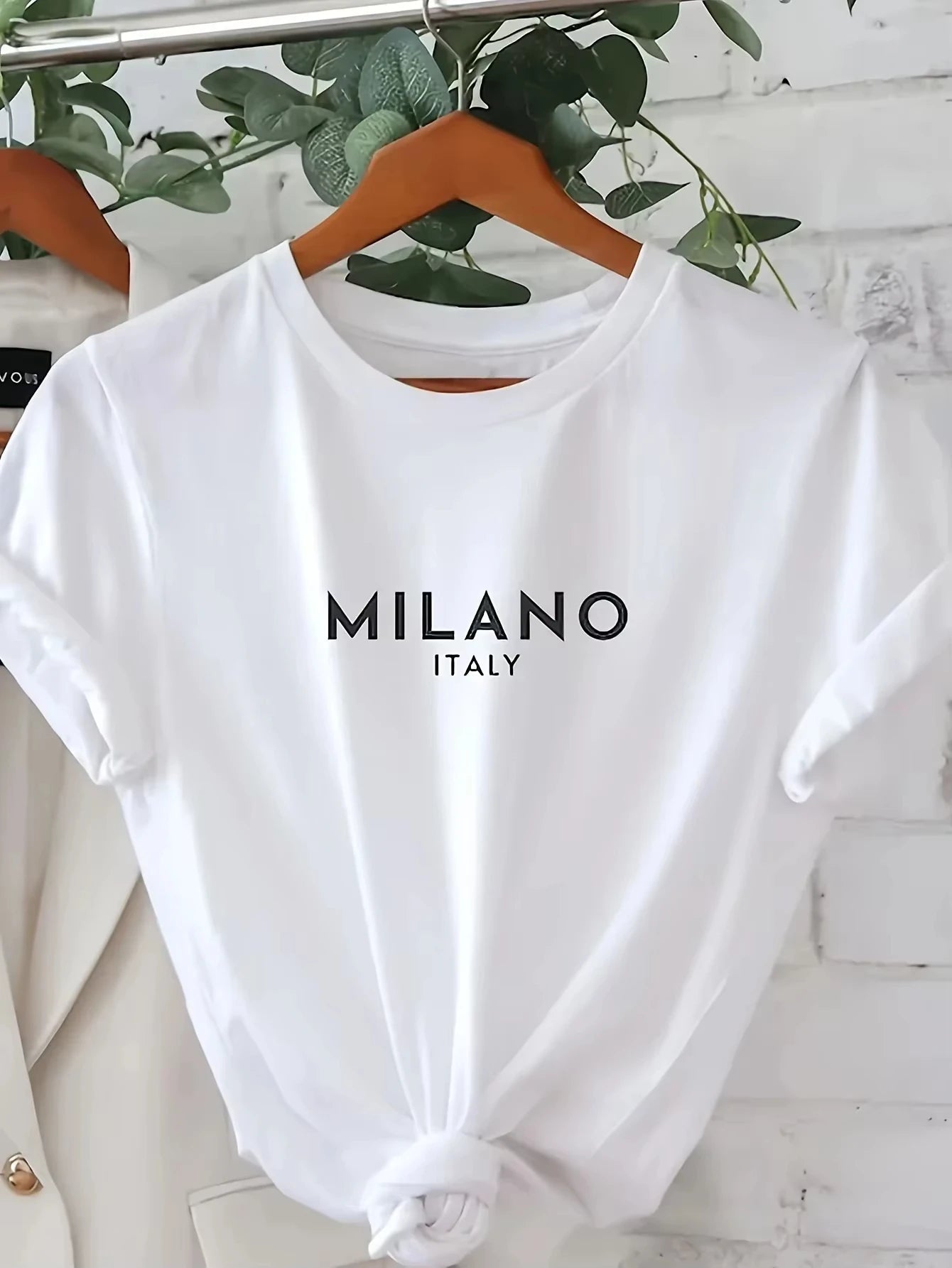 90s Streetwear Paris MILANO ITALY Letter Women T Shirt Casual Tee Men Cotton Oversize Loose Trend Vintage Summer Couple Shirt    Home Decor Supply | Online Retail | ShoreShopper.com