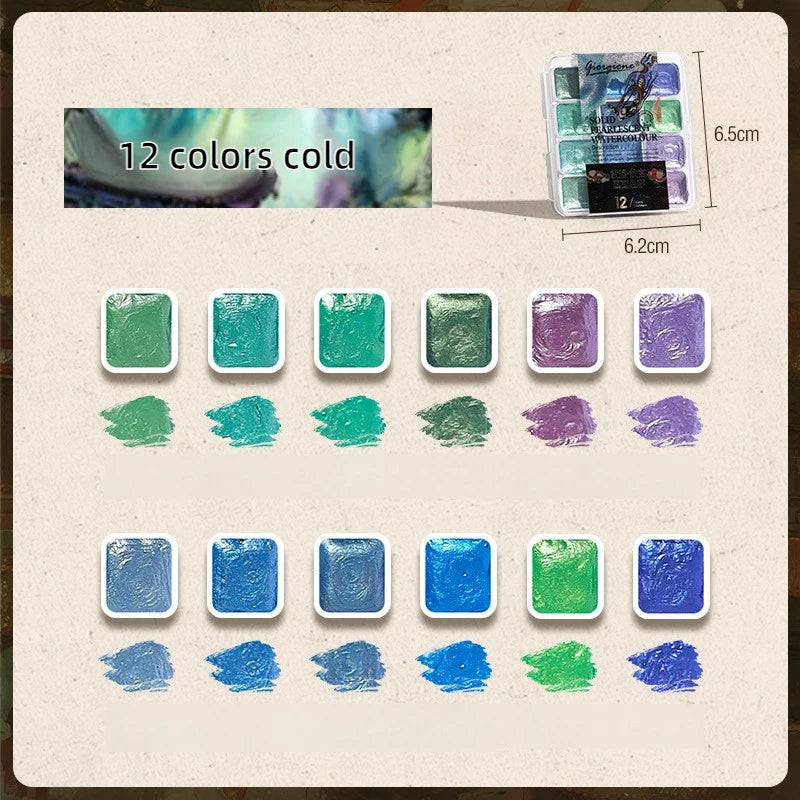 12/98/150/180 Colors Pearl Solid Water Color Paint Set Portable Professional Watercolor Painting School Art Supplies Stationery    Home Decor Supply | Online Retail | ShoreShopper.com