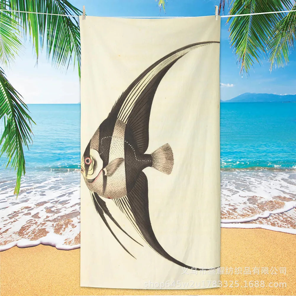 Beach Turtle Animal Printed Beach Towel, Quick Drying Absorbent Beach Towel Outdoor Sports Swimming Beach Towel Face Towel Towel    Your Coastal Marketplace | Shoreshopper.com