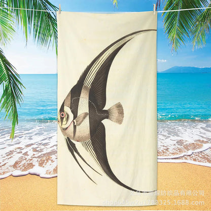 Beach Turtle Animal Printed Beach Towel, Quick Drying Absorbent Beach Towel Outdoor Sports Swimming Beach Towel Face Towel Towel    Your Coastal Marketplace | Shoreshopper.com