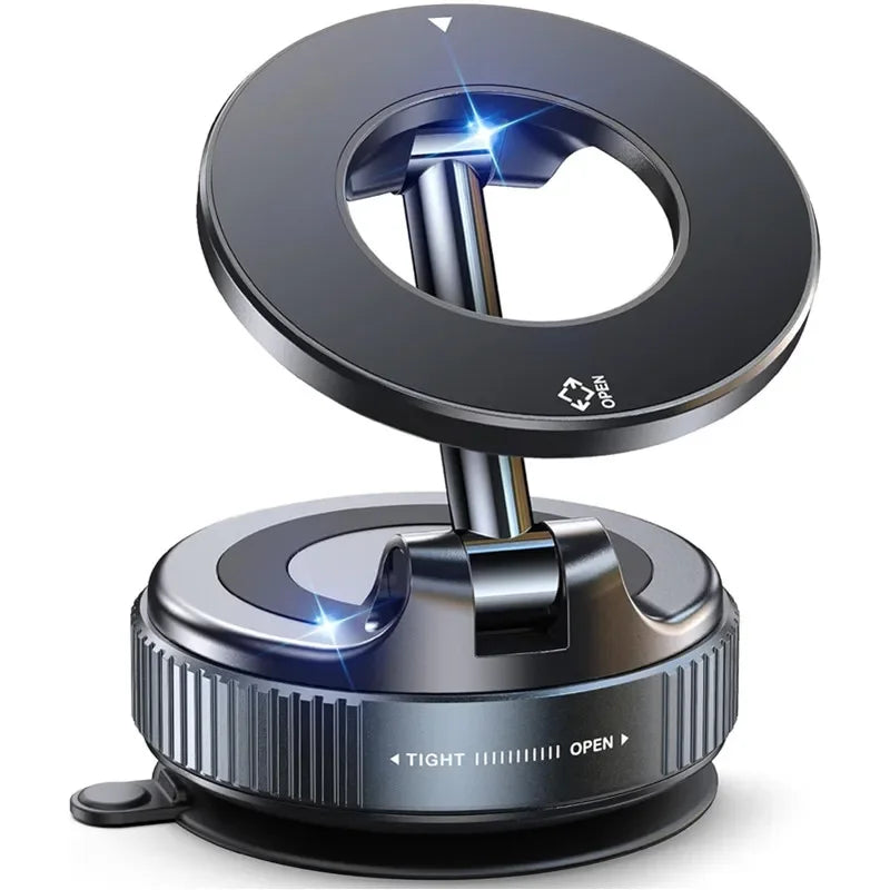 Car Mount Electric Vacuum Magnetic Holder Foldable Strong Suction Stand For Cell Phone For iphone 12 13 14 15 16 Live Streaming    Home Decor Supply | Online Retail | ShoreShopper.com